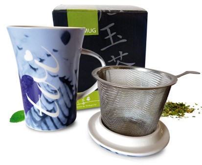 Tea-mug Toi et Moi bleu