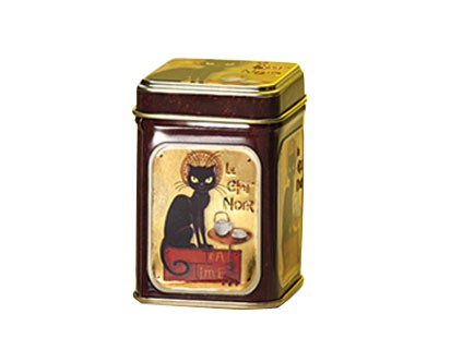 Boîte à thé carré Le Chat noir 100g